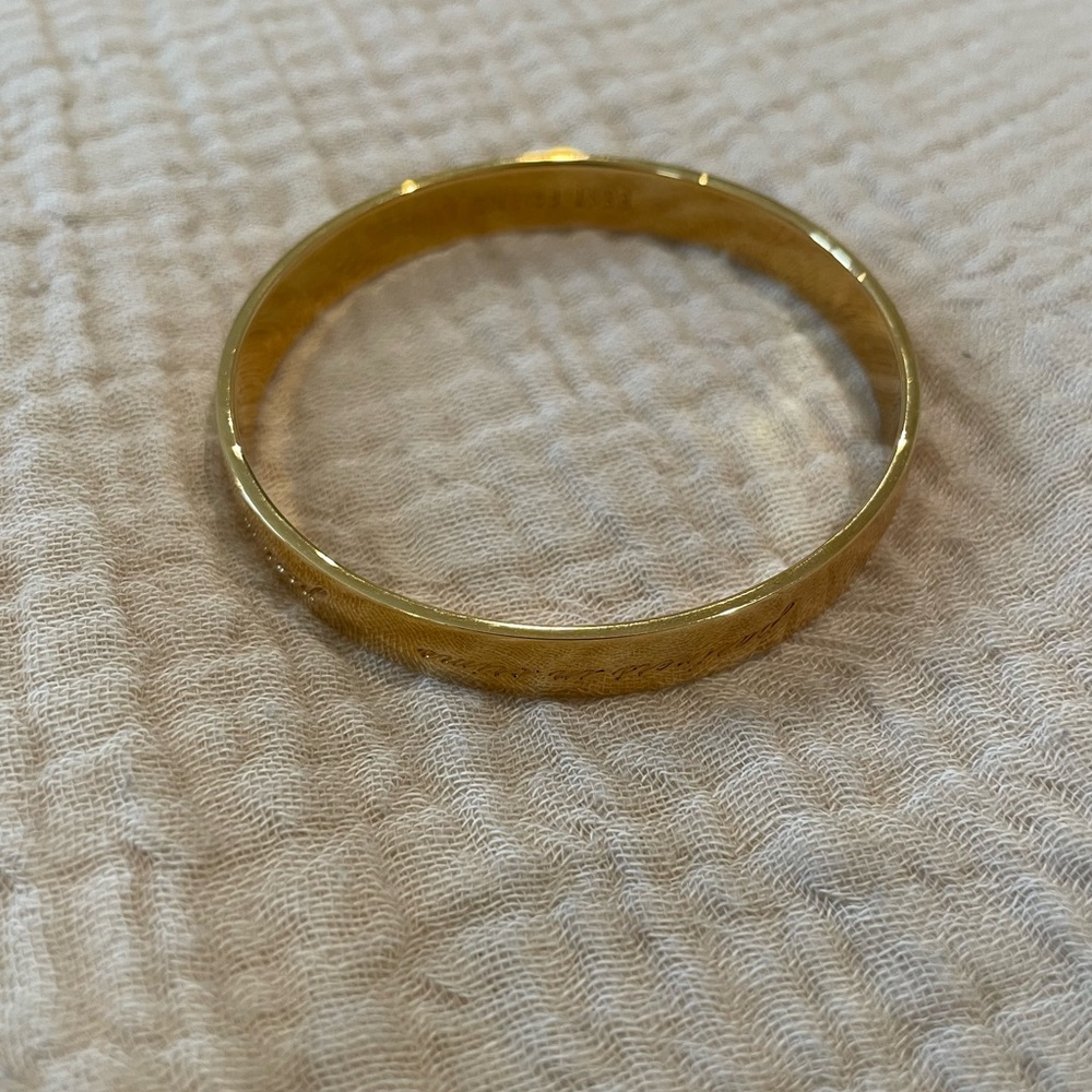 Kate Spade New York Bridesmaid Idiom bangle in gold